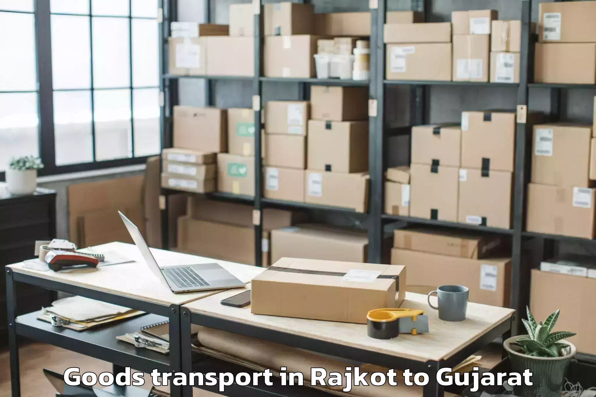 Comprehensive Rajkot to Lakulish Yoga University Ahmed Goods Transport